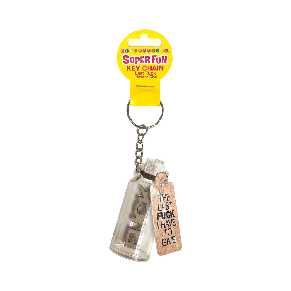 Last Fuck I Have To Give Key Chain - Whimsical Accessory